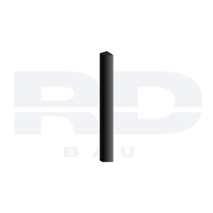 Bild von einem Aluminiumzaun - Pfosten 60x60mm